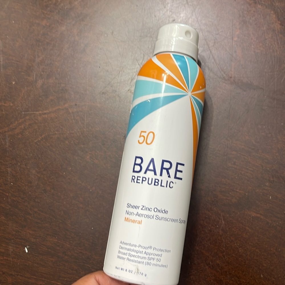 Bare Republic Mineral Sunscreen SPF 50 Sunblock Spray, 6fl oz